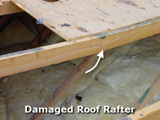 Roof rafter repair