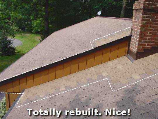 Roof repair completed