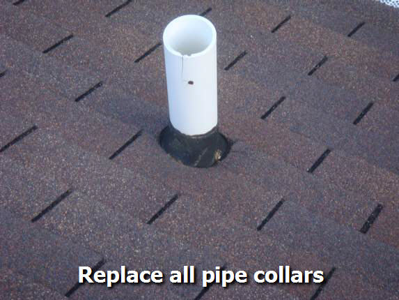 Replace pipe collars